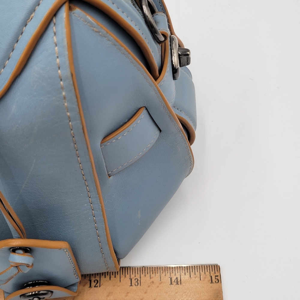 Coach Ace Satchel, GUC, Cornflower Blue - Picture 10 of 16